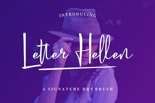 Letter Hellen | Signature Font