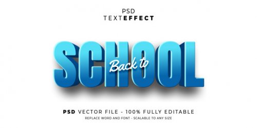 Text effect Back to School