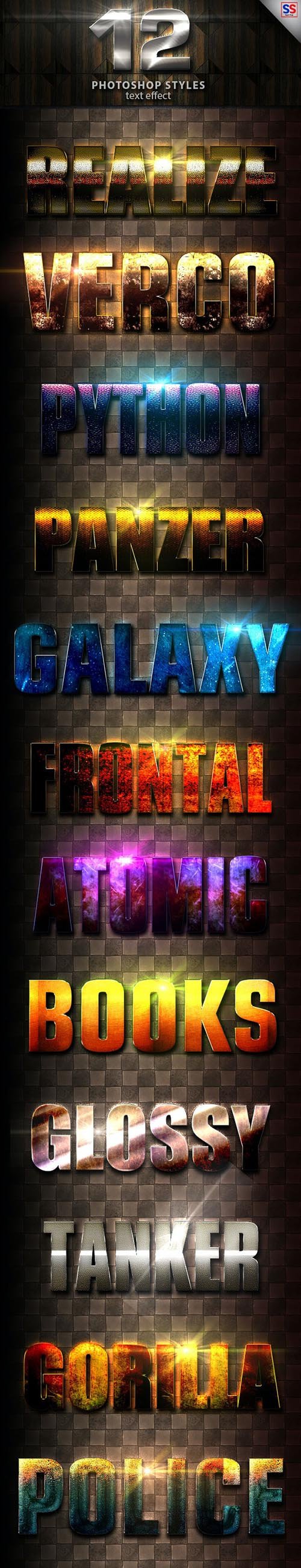 12 Light Photoshop text Effect vol 20