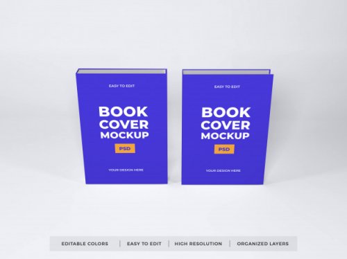 Realistic Book Cover Mockup