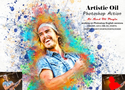 Artistic Oil Photoshop Action 5254054