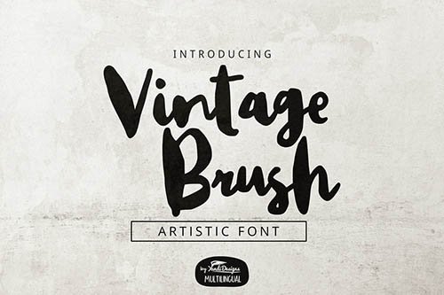 Vintage Brush Font