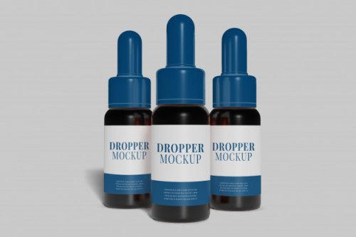 Dropper bottle mockup