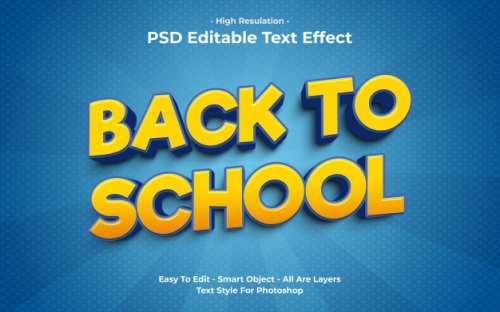 Text effect Back to School