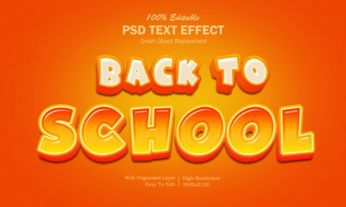 Text effect Back to School