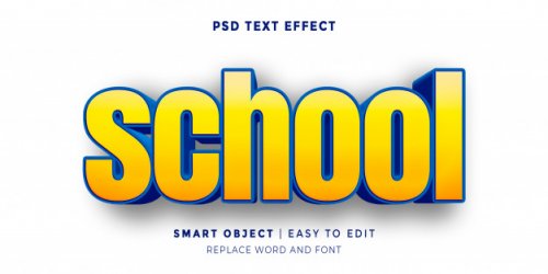 Text effect Back to School