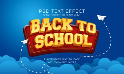 Text effect Back to School