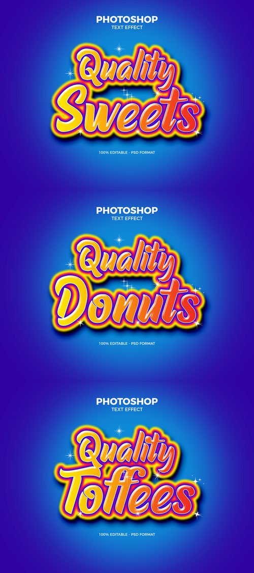 Quality Sweets Photoshop Text Effect