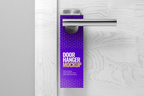 Door Hanger Mockup Set 5307401