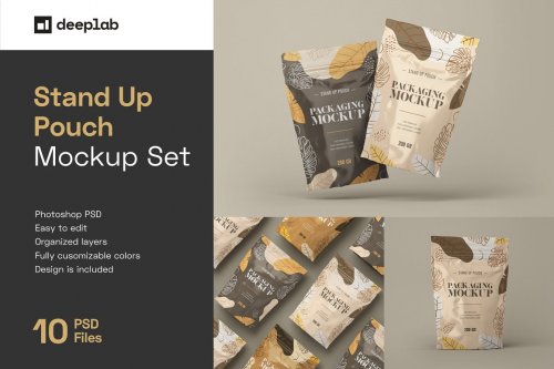 Stand Up Pouch Mockup Set 5284160