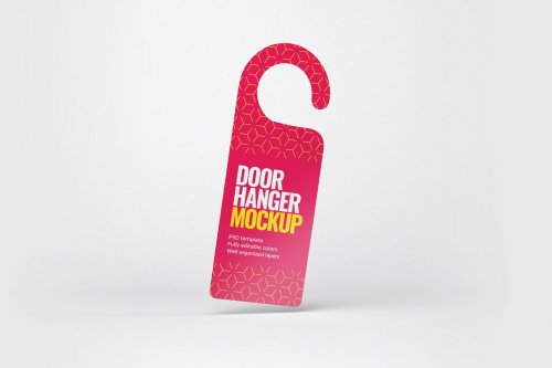 Door Hanger Mockup Set 5307401