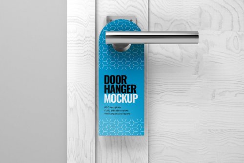 Door Hanger Mockup Set 5307401