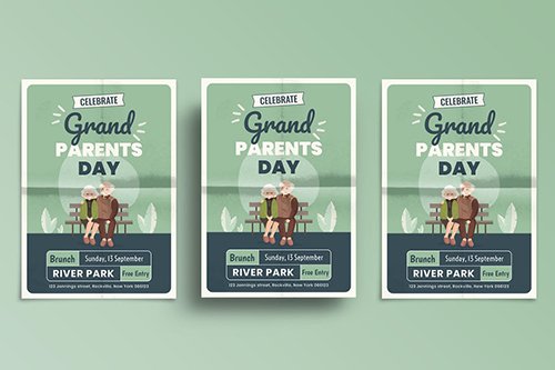 Grandparents Day Flyer Template