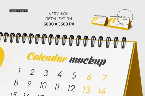 Desk Calendar v01 Mockup Set 5336847