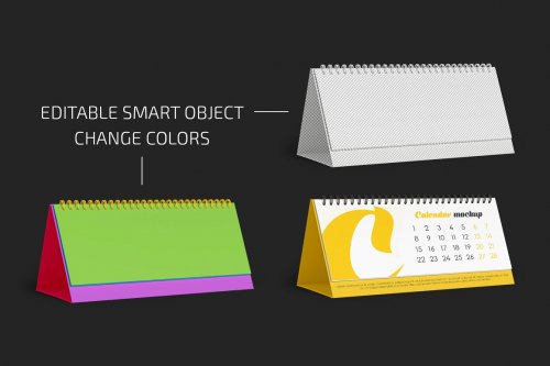 Desk Calendar v01 Mockup Set 5336847