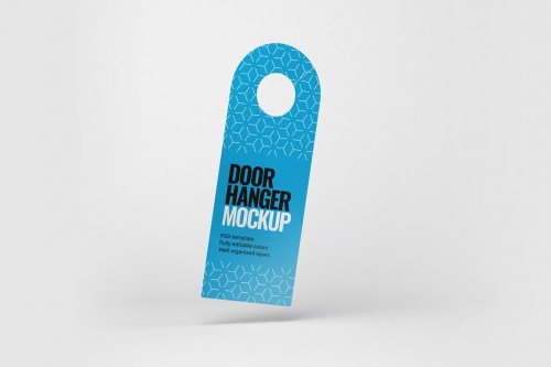Door Hanger Mockup Set 5307401