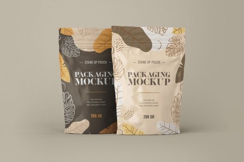 Stand Up Pouch Mockup Set 5284160