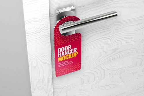 Door Hanger Mockup Set 5307401