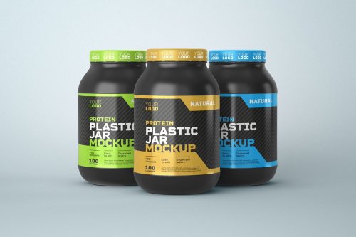 Download Food Supplement Plastic Jar Mockup 5325811 Mockups Free Psd Templates