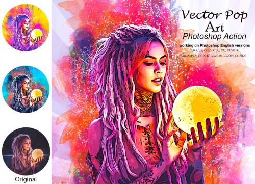 Vector Pop Art Photoshop Action 5210140