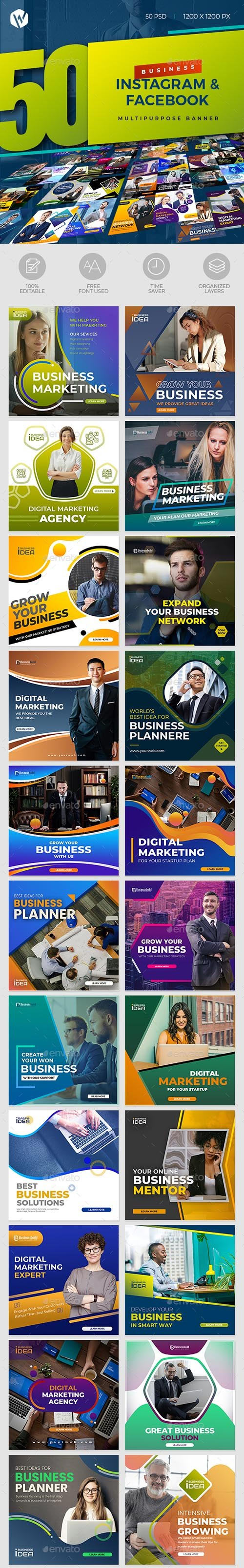 50 Instagram & Facebook Business Banners 28275342