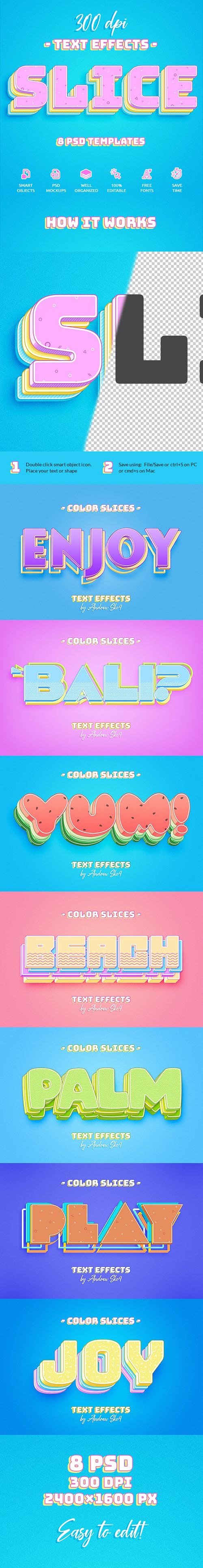 Color Slice Text Effects 27064606