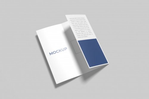 A4 trifold brochure mockup