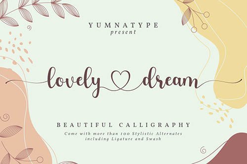 Lovely Dream-Beautiful Calligraphy Font
