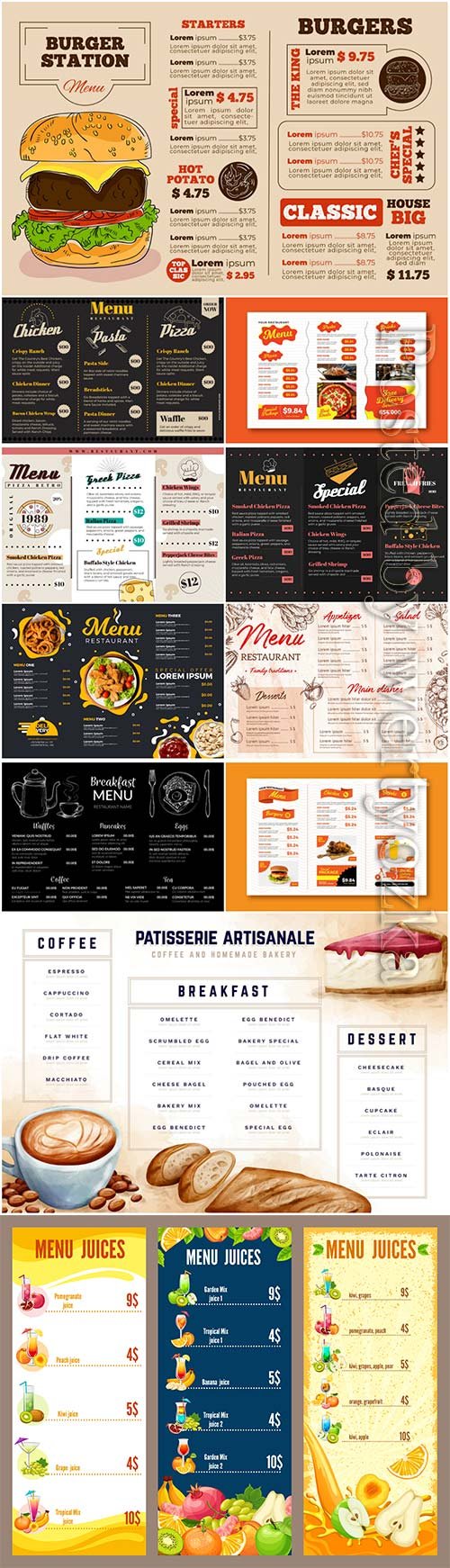 Digital restaurant menu template - Food Menu Templates - Free PSD Throughout Digital Menu Templates Free