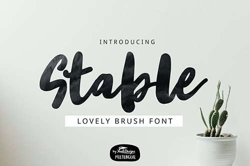 Stable Brush Font