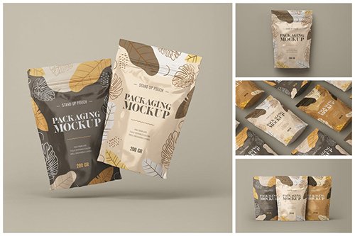 Stand Up Pouch Mockup Set