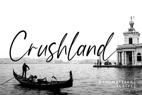 Crushland-Handwritten Font