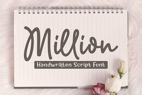 Million - Handwriiten Script Font
