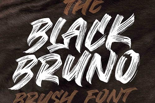 Black Bruno - Brush Font