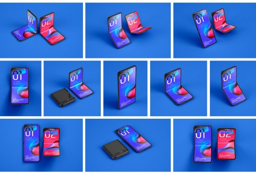 Galaxy Z Flip Mockup | Folding Phone 5354152