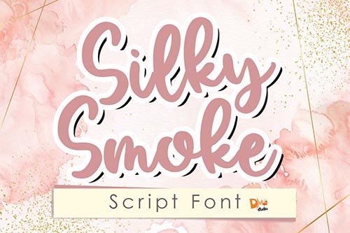 Silky Smoke - Script Font