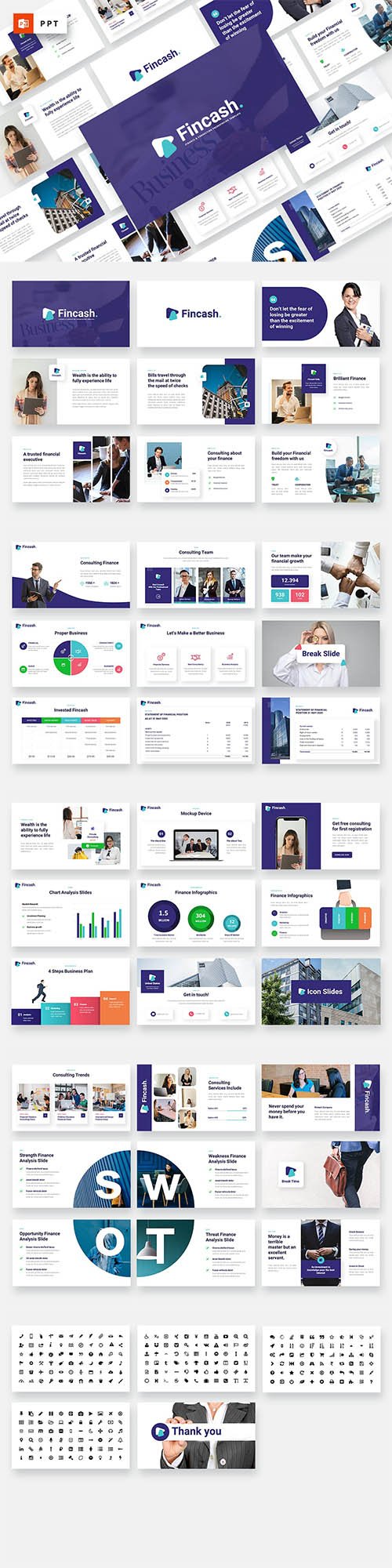 FINCASH - Finance & Consulting Powerpoint Template