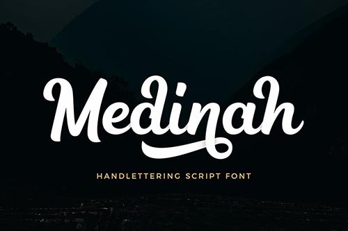 Medinah Script Font