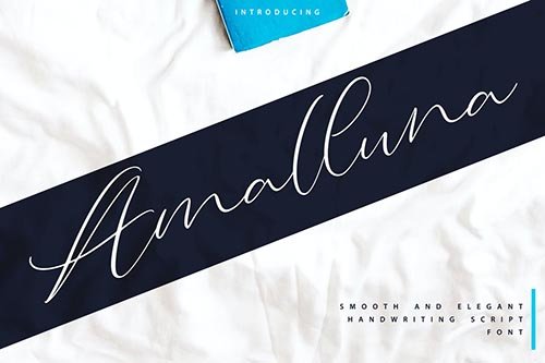 Amalluna | Handwritting Script Font