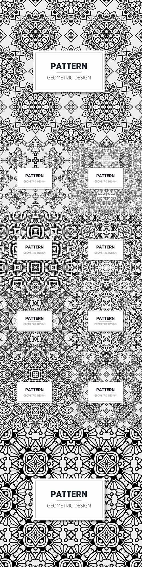 Luxurious mandala pattern geometric design