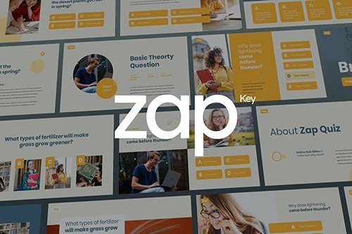 Zap - Quiz Theme Keynote Template