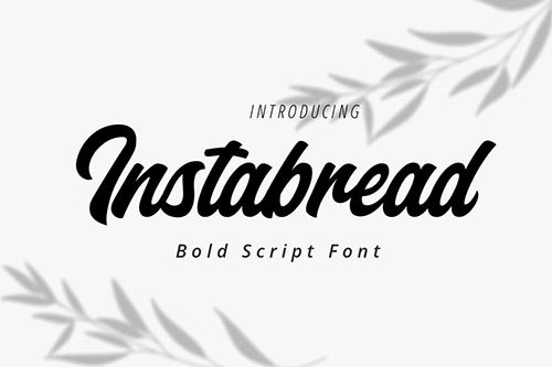 Instabread Bold Script Font