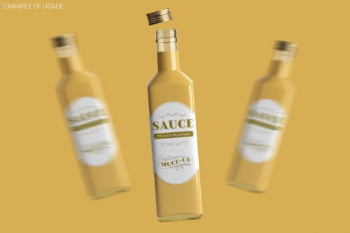 Sauce Bottle Mockup 4834491