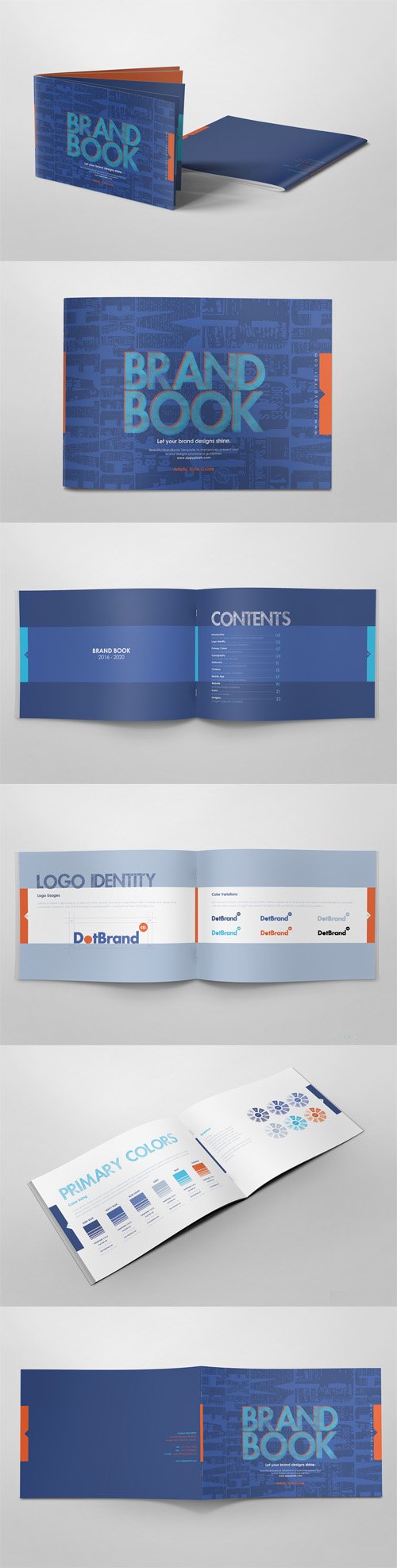 Brand Guidelines Book Template for InDesign & Illustrator