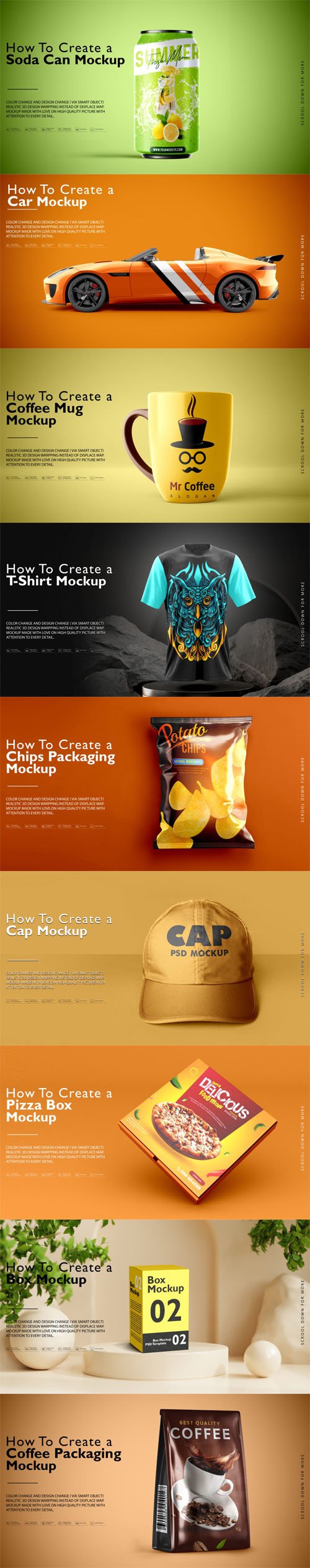 Best 9 Multipurpose PSD Mockups Collection