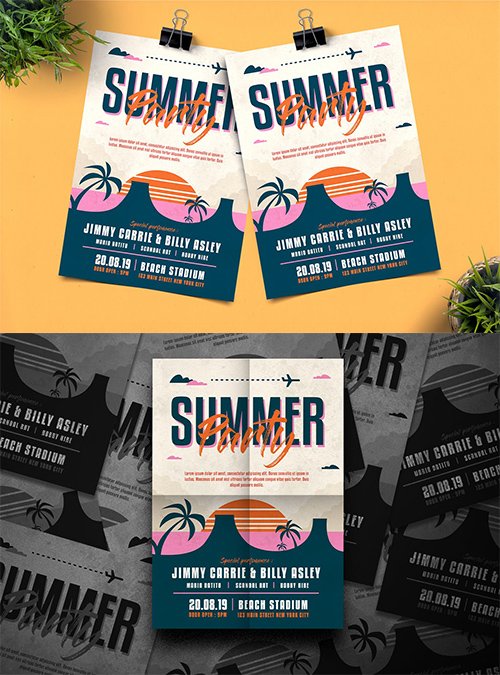Summer Party PSD and AI Flyer
