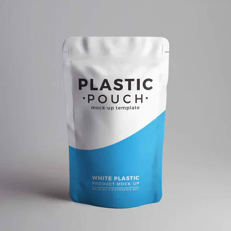 Plastic Pouch Product Mock-Up