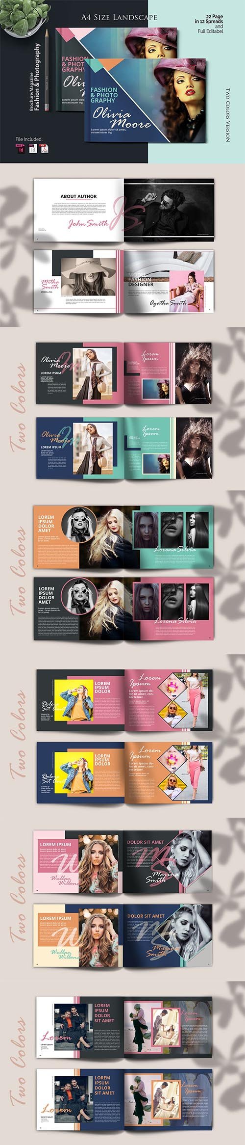 A4 Fashion Template INDD