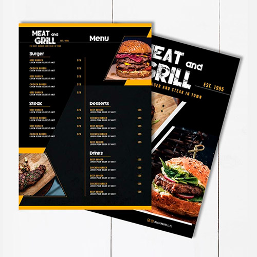 GRILL - Burger Menu Template