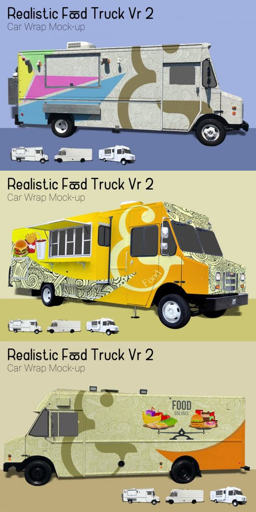 Food Truck Mock-Up Vr2